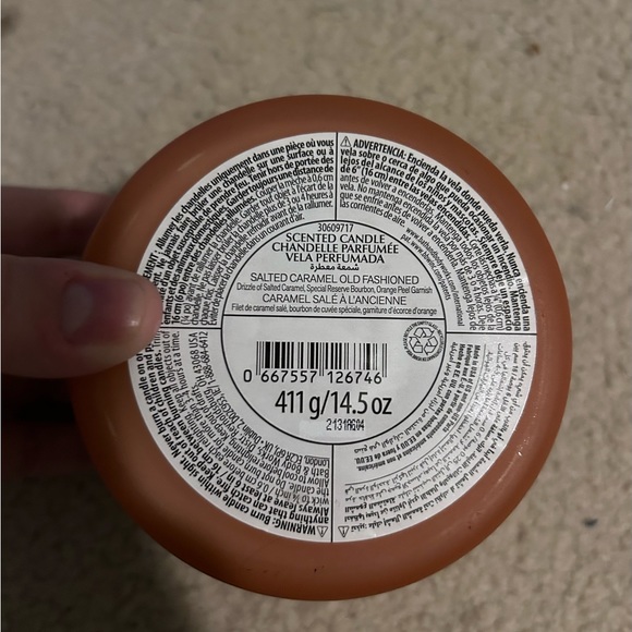 NEW Bath and Body Works Salted Caramel Old Fashioned 3-Wick Candle - Picture 2 of 4